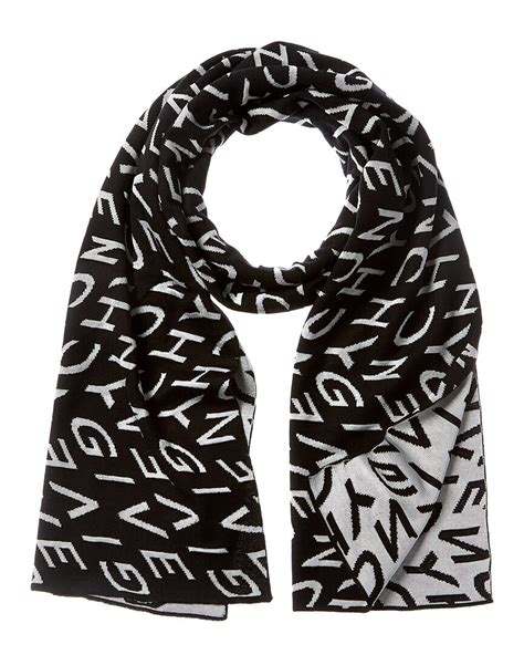 chevron wool logo scarf givenchy|Givenchy Chevron Logo Wool Blend Scarf on SALE .